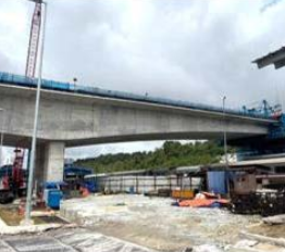 Construction Of Kempas Viaduct