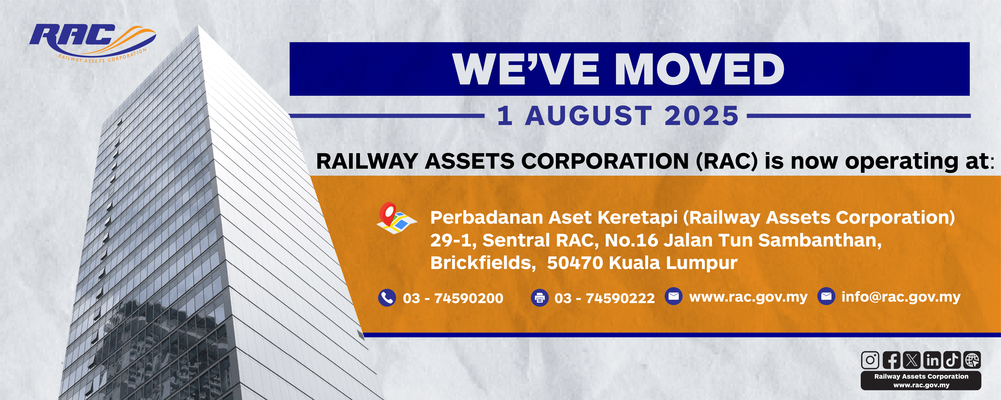 Perpindahan Bangunan RAC