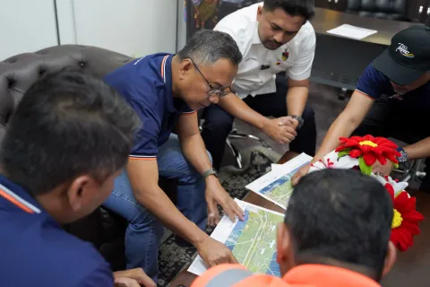 Lawatan Tapak bagi semakan semula cadangan mewujudkan Lintasan Rata Awam (LRA) bagi kegunaan Kampung Orang Asli Panchor, Bahau, Negeri Sembilan