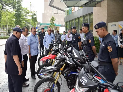 Majlis Penyerahan Motor Scrambler kepada Polis Bantuan KTMB