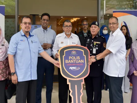 Majlis Penyerahan Motor Scrambler kepada Polis Bantuan KTMB