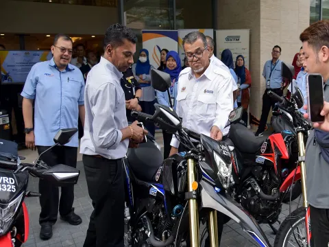 Majlis Penyerahan Motor Scrambler kepada Polis Bantuan KTMB